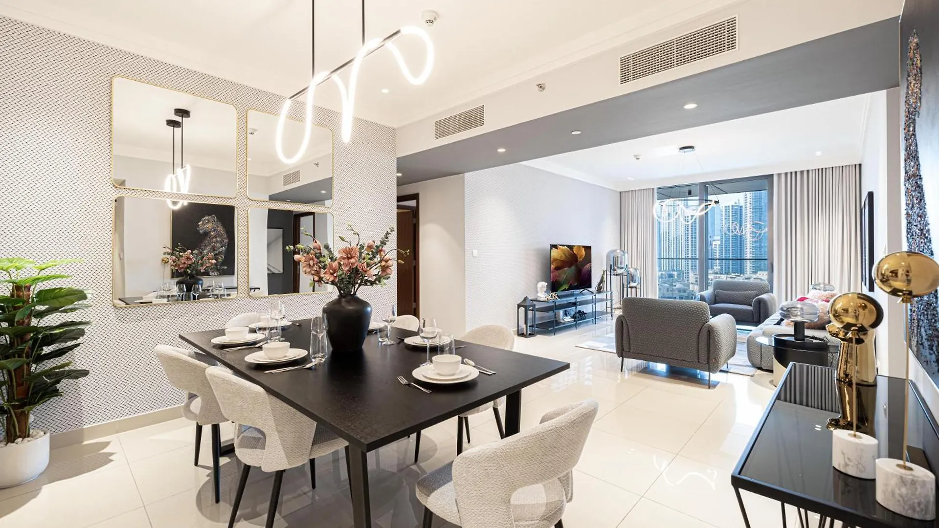 Apartment Modern 3Br + Maid Connected To Dubai Mall